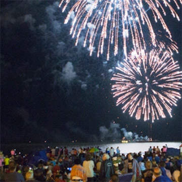 Stars & Stripes Explosion, Fireworks, 4th July Virginia Beach, VA