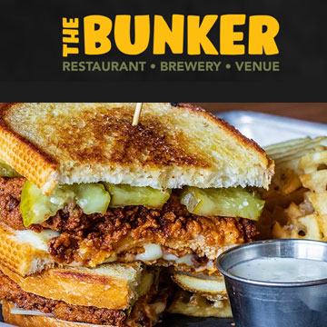 VB Hot Chicken Sandwich at The Bunker Brewpub in Virginia Beach