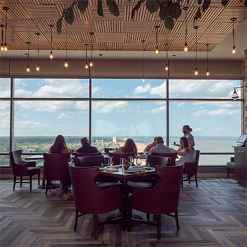 Orion's Roof - Rooftop Oceanfront Dining, Visit Virginia Beach VA.
