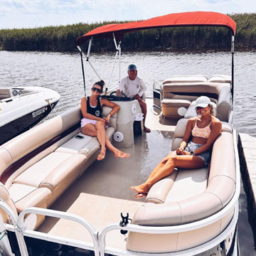 Pontoon Boat Rentals at Virginia Beach Watersports, Sandbridge Beach, VA