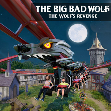 Ride the The Big Bad Wolf at Busch Gardens Williamsburg