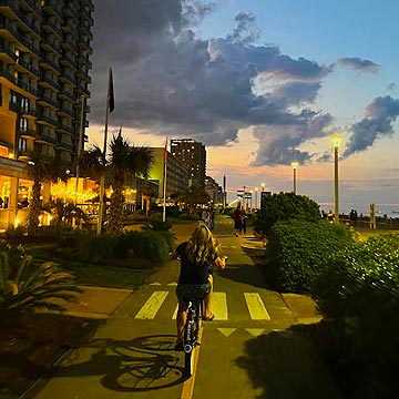 Virginia Beach Boardwalk Oceanfront Bike Path