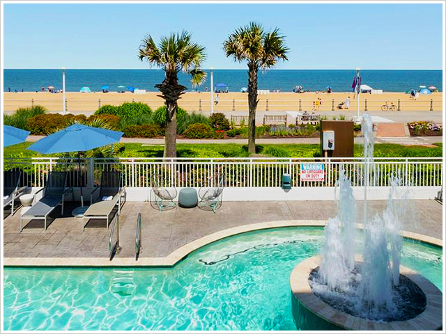 Sheraton Virginia Beach Oceanfront Hotel Seasonal Pool