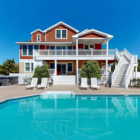 Steps to Beach with Private Pool & Cabana – Sleeps 22